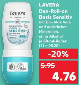 Kaufland LAVERA Deo-Roll-on Basis Sensitiv Angebot