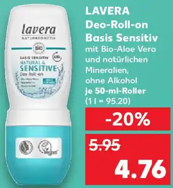 Kaufland LAVERA Deo-Roll-on Basis Sensitiv Angebot