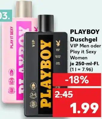Kaufland PLAYBOY Duschgel Angebot