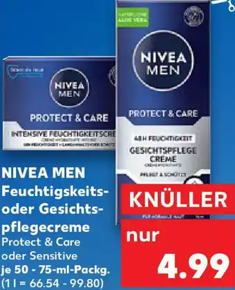 Kaufland NIVEA MEN Feuchtigskeits- oder Gesichtspflegecreme Angebot