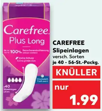 Kaufland CAREFREE Slipeinlagen Angebot