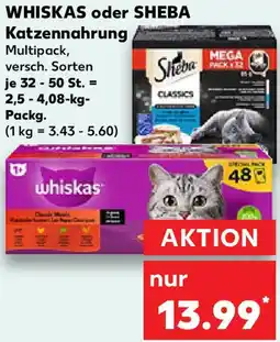 Kaufland WHISKAS oder SHEBA Katzennahrung Angebot