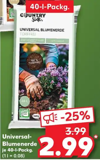 Kaufland COUNTRY Side Universal Blumenerde Angebot