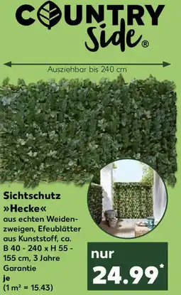 Kaufland COUNTRY Side Sichtschutz Hecke Angebot