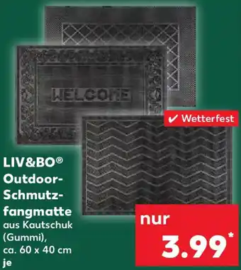 Kaufland LIV&BO Outdoor Schmutzfangmatte Angebot