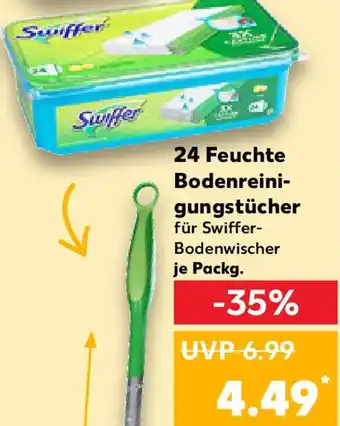 Kaufland Swiffer 24 Feuchte Bodenreinigungstücher Angebot