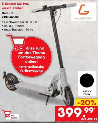 Netto Marken-Discount Kugoo E-Scooter M2 Pro Angebot