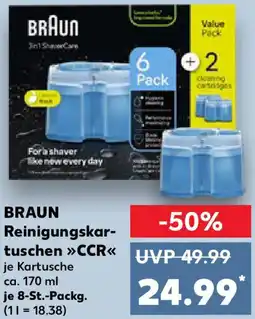 Kaufland BRAUN Reinigungskartuschen CCR Angebot