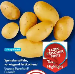 Aldi Süd Speisekartoffeln, vorwiegend festkochend Angebot