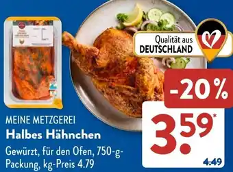 Aldi Süd MEINE METZGEREI Halbes Hähnchen Angebot