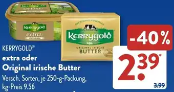 Aldi Süd KERRYGOLD extra oder Original irische Butter Angebot