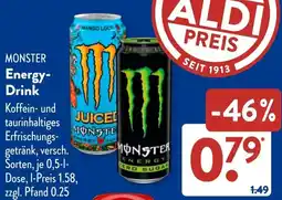 Aldi Süd MONSTER Energy Drink Angebot