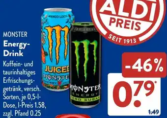 Aldi Süd MONSTER Energy Drink Angebot