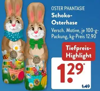 Aldi Süd OSTER PHANTASIE Schoko Osterhase Angebot