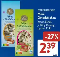 Aldi Süd OSTER PHANTASIE Mini Osterhäschen Angebot