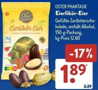 Aldi Süd OSTER PHANTASIE Eierlikör-Eier Angebot