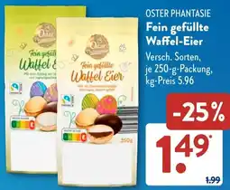 Aldi Süd OSTER PHANTASIE Fein gefüllte Waffel-Eier Angebot