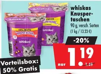 Mäc Geiz whiskas Knuspertaschen Angebot