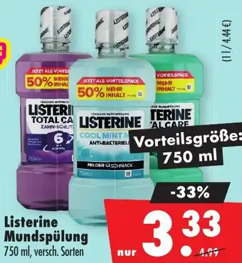 Mäc Geiz Listerine Mundspülung Angebot