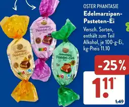 Aldi Süd OSTER PHANTASIE Edelmarzipan Pasteten-Ei Angebot