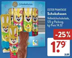 Aldi Süd OSTER PHANTASIE Schokohasen Angebot