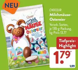 Aldi Süd CHOCEUR Milchmäuse Ostereier Angebot