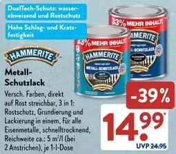 Aldi Süd HAMMERITE Metall Schutzlack Angebot