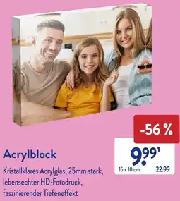 Aldi Süd Acrylblock Angebot