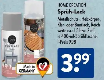 Aldi Süd HOME CREATION Sprüh-Lack Angebot