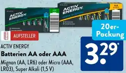 Aldi Süd ACTIV ENERGY Batterien AA oder AAA Angebot