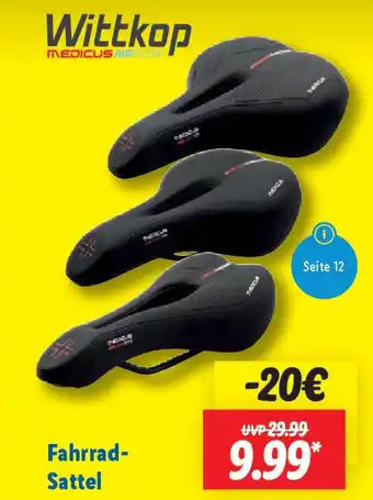 Lidl Wittkop Fahrrad- Sattel Angebot