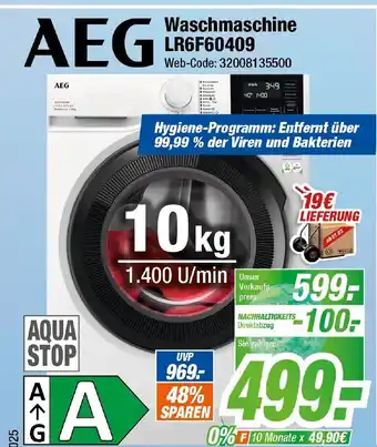 Expert Klein AEG Waschmaschine LR6F60409 Angebot