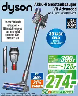 Expert Klein dyson Akku-Handstaubsauger V8 Advanced Angebot