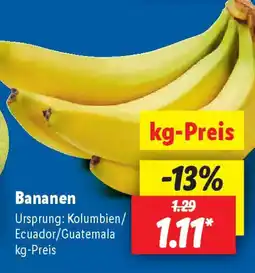 Lidl Bananen Angebot