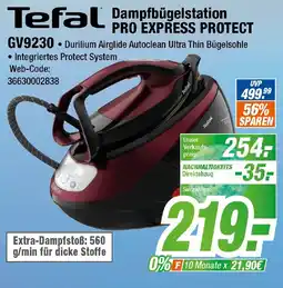 Expert Klein Tefal Dampfbügelstation PRO EXPRESS PROTECT GV9230 Angebot