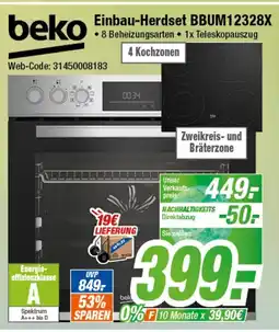 Expert Klein beko Einbau-Herdset BBUM12328X Angebot