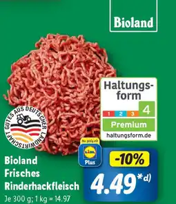 Lidl Bioland Frisches Rinderhackfleisch Angebot