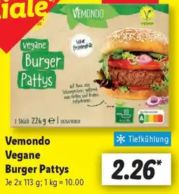 Lidl Vemondo Vegane Burger Pattys Angebot