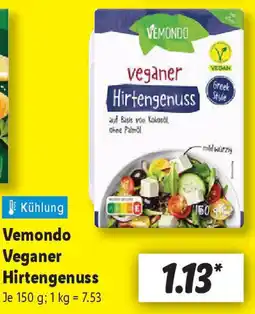 Lidl Vemondo VeganerKühlung Hirtengenuss Angebot