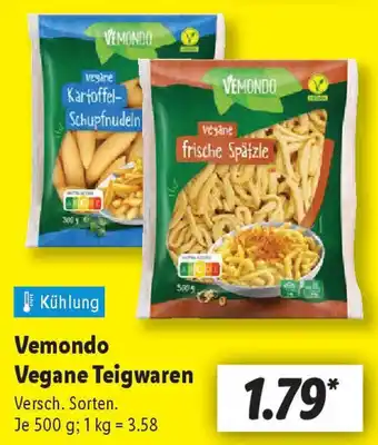 Lidl Vemondo Vegane Teigwaren Angebot