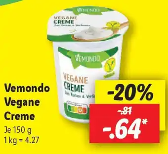 Lidl Vemondo Vegane Creme Angebot