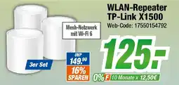 Expert Klein WLAN-Repeater TP-Link X1500 3er Set Angebot