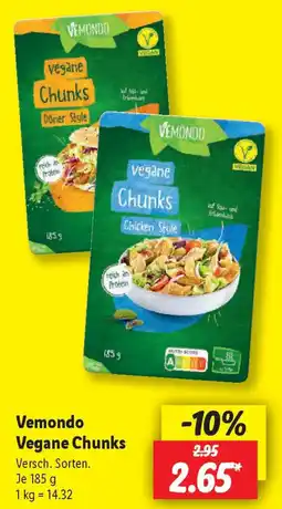 Lidl Vemondo Vegane Chunks Angebot