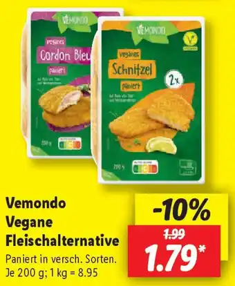 Lidl Vemondo Vegane Fleischalternative Angebot