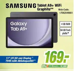 Expert Klein SAMSUNG Tablet A9+ WiFi Angebot