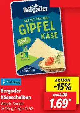 Lidl Bergader Käsescheiben Angebot