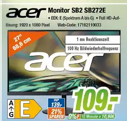 Expert Klein acer Monitor SB2 SB272E Angebot