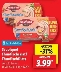 Lidl Saupiquet Thunfischsalat/ Thunfischfilets Angebot