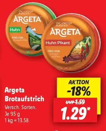 Lidl Argeta Brotaufstrich Angebot