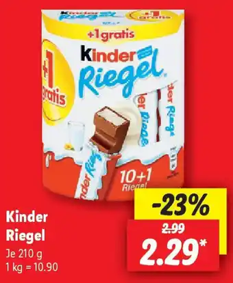 Lidl Kinder Riegel Angebot